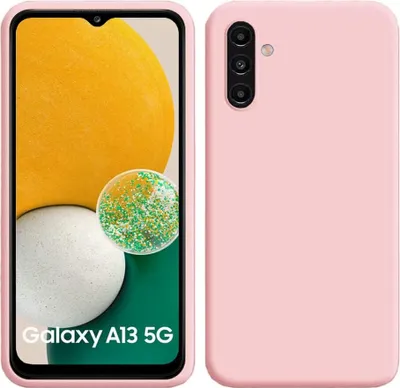 Produktbild von Galaxy A13 5G Hülle, Flüssig Silikon Weich Gummi Schutzhülle für Samsung Galaxy A13 5G Pink