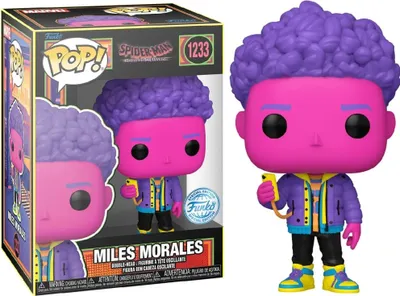 Zdjęcie produktu dla Funko POP Spider-Man Across the Spiderverse 1233 Miles Morales blacklight Special Edition Limitowana Świecąca Figurka Kolekcjonerska