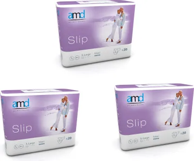Produktbild von amd slip x-large maxi 00000, 3x20Stk Inkontinenzhosen Windelhose Windeln