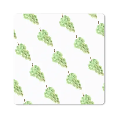 Produktbild von MuchoWow® Mauspad Mousepad Weintrauben - Aquarell - Muster 20x20 cm - Mousepads - Maus Mat - Pad - Mausunterlage - Desk Mat - Bureauartikeln