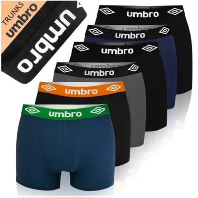 Productafbeelding van UMBRO Heren Boxershorts 6-pack, Katoenen Ondergoed, Verschillende Kleuren, Maat L