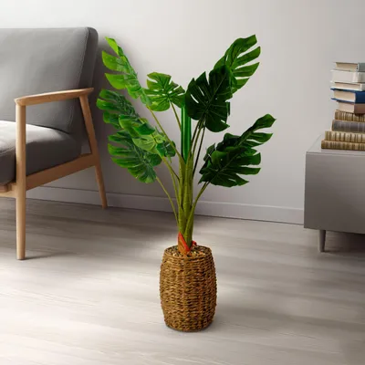 Produktbild von Große künstliche Pflanze - Heimdekoration - Philodendron - 1 m 1 Stück [11907], KI-generiertes Bild