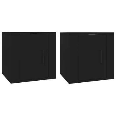 Produktbild von TV-Wandschränke 2 Stk. Schwarz 40x34,5x40 cm