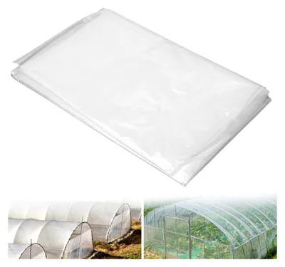 Produktbild von PE Gewächshausfolie 2x3m Transparent Reißfeste Abdeckplane für Garten und Pflanzen Wetterfeste Isolierfolie für Fenster, Tomatenhaus, DIY, Baufolie