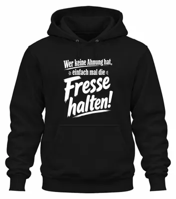 Imagen del producto de Para aquellos que no lo sepan, aquí tienen la sudadera con capucha "Statement Sarkasmus", de color negro, talla XL