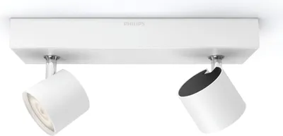 Image de Philips myLiving Spot Star Warmglow Effet de variation 2 flammes, blanc