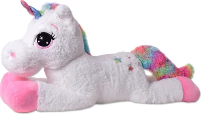 Produktbild von TE-Trend Kuscheltier Einhorn 110 cm Plüschtier Stofftier Unicorn