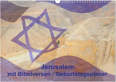 Produktbild von Jerusalem mit Bibelversen / Geburtstagsplaner (Wandkalender 2026 DIN A3 quer), CALVENDO Monatskalender