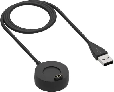 Produktbild von Strap-it Universal-Smartwatch-Ladegerät passend für Garmin Vivoactive 4 / Venu (Sq) / Venu 2 / Fenix Series/Forerunner/Vivoactive 5 / Vivomove-Serie/Instinct-Serie – 100 cm Ladekabel (schwarz)