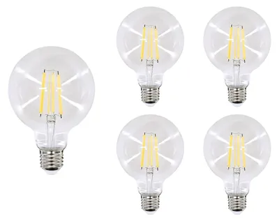 Productafbeelding van Bemko LED Globelamp G80 E27 Helder - 11W 1055lm 2700K - Extra Warmwit - Vervangt 100W - 5 stuks