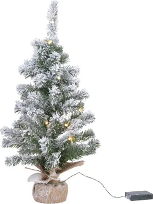 Image de Everlands - Mini-sapin de Noël - Avec neige - Avec lumières - 75 cm