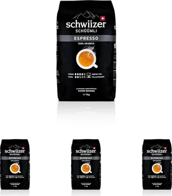 Produktbild von 4x SCHWIIZER SCHÜÜMLI Bohnenkaffee Schwiizer Espresso SCHWIIZER ESPRESSO