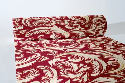 Produktbild von Sovie HORECA Tischläufer Cascade in Bordeaux aus Linclass® Airlaid 40 cm x 24 m, 1 Stück - Ornamente