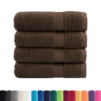 Immagine prodotto di Asciugamani Premium SOLUND 4 pz Marrone 50x100 cm 600 g/m²