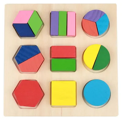 Zdjęcie produktu dla Zestaw drewnianych zabawek edukacyjnych dla dzieci, geometryczne klocki-puzzle, zestaw narzędzi dla maluchów
(#3)