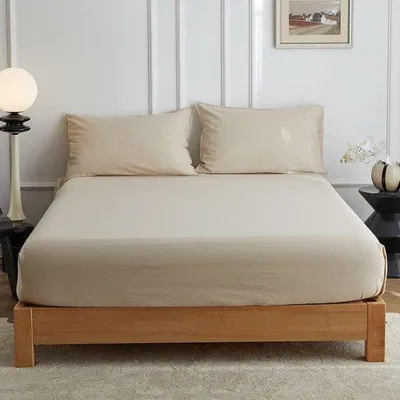 Produktbild von Famanu Spannbettlaken 140 x 200 cm - Halbleinen,  , beige