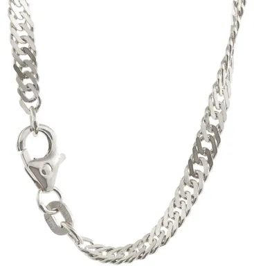 Produktbild von Silberkette Singapurkette Länge 50cm - Breite 3,4mm - 925 Silber