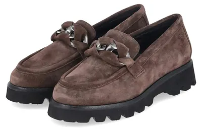 Image de Sioux, mocassin pour femme, modèle MEREDIRA, couleur marron, matière cuir, taille : 37