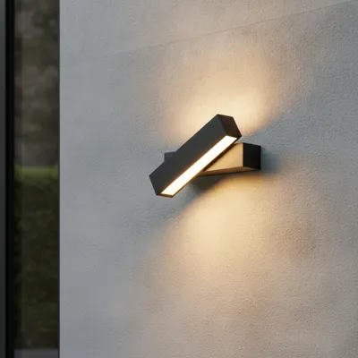Productafbeelding van Design wandlamp Ziri antraciet, AI-gegenereerde afbeelding