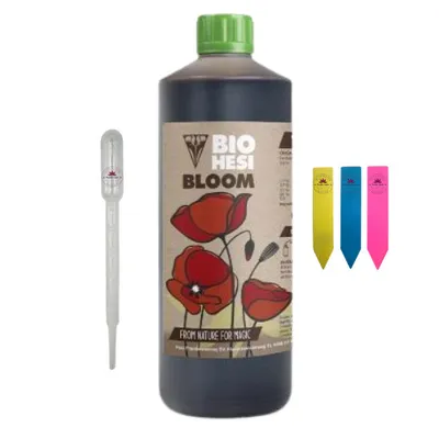 Obrázok produktu pre Hesi Bloom Organic - hnojivo pre kvitnúce rastliny 1 l - vrátane pipety a 3 štítkov na rastliny