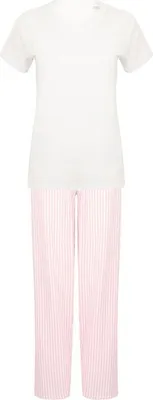 Obrázek produktu pro Dámský pyžamový komplet RW5461 (XS) (Bílá/Růžová)