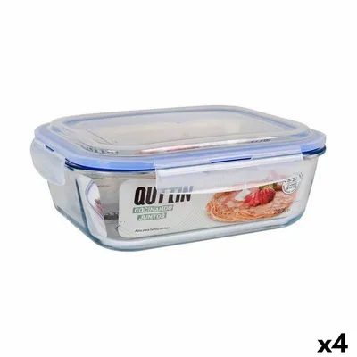 Obrázek produktu pro quttin vzduchotěsný box na oběd, obdélníkový 2,4 l (4 kusy)