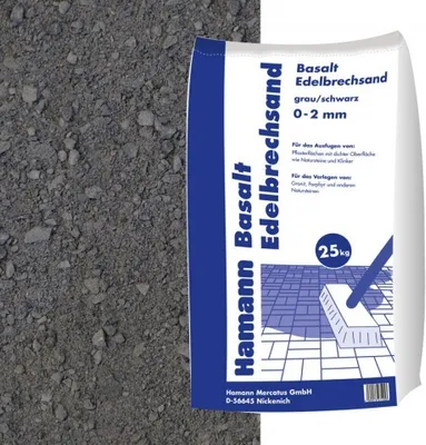 Produktbild von Hamann Basalt Edelbrechsand 0-2mm 25kg