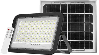 Produktbild von ENOVALITE Solar LED-Fluter , mit Akku, 50 W, 800 lm, 6500 K, IP65