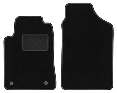 Image de Tapis avant en moquette pour Peugeot 605 1989-1999 (berline) – 2 pièces, noirs, sur mesure – Wielganizator LUX