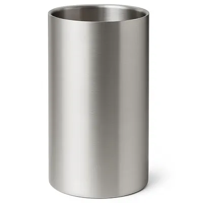 Produktbild von Doppelwandiger Weinkühler aus Edelstahl – Extra Hoch (Ø 12 × 20 cm) – Isolierender Sekt- & Weinkühler für Flaschen Ø 9–10 cm