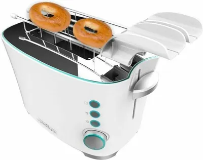 Produktbild von Cecotec Toast&Taste Double W 650 W Vertikaler Toaster mit Doppelschlitz für 2