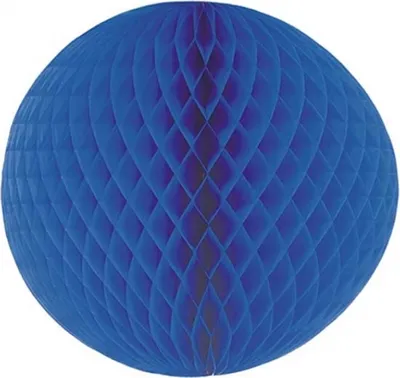Produktbild von Wabenball Ø 60 cm blau schwer entflammbar