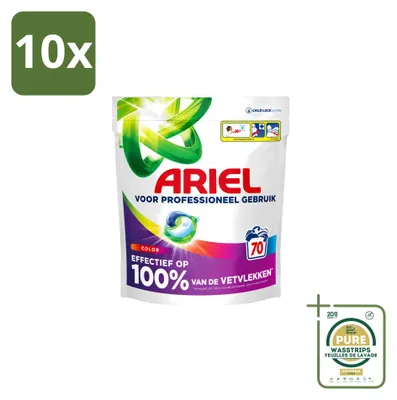 Produktbild von 10 x Ariel All-in-1 Pods Color Wasmittel - Farbschutz - Vorratspackung - 10 Stücke