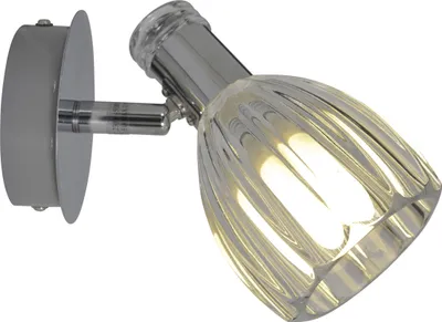 Produktbild von Näve 1098331 Wandleuchte ; Farbe: Transparent / Chrom
