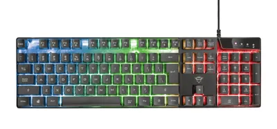 Image de Clavier Trust GXT 838 USB QWERTY Italien Noir