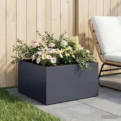 Immagine prodotto di Maison Exclusive - Vaso da giardino antracite, 40 x 40 x 30 cm