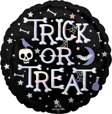 Obrázek produktu pro Halloween Halografický fóliový balónek 45 cm 1 ks.