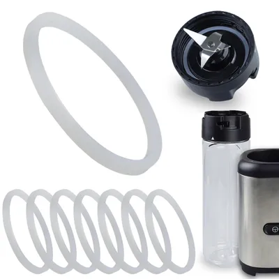 8 Silikon-Dichtringe für Mixerdeckel, passend für WMF Kult X Mix & Go Mini