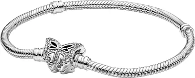 Produktbild von Pandora Moments 590782C01  Armband Butterfly Clasp Snake Chain Bracelet Sterling Silber 925 18