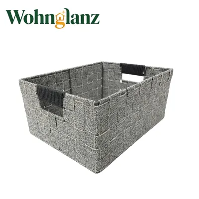 Produktbild von Aufbewahrungskorb Stoffkorb mit Griffen, stabiler Organizer für Schrank