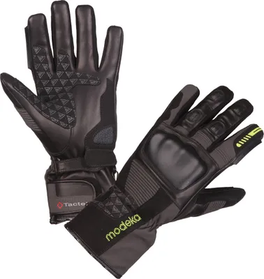 Produktbild von Modeka Tacoma Handschuhe, schwarz/grau/gelb, 8