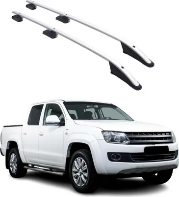 Image de Barres de toit longitudinales pour VW Amarok Double Cab  2010-2024 Alu Gris