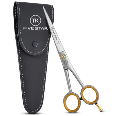 Friseurschere Aus Edelstahl – Professionell, Scharfe Klinge, Ergonomische Griffe, Inkl. Geschenktasche