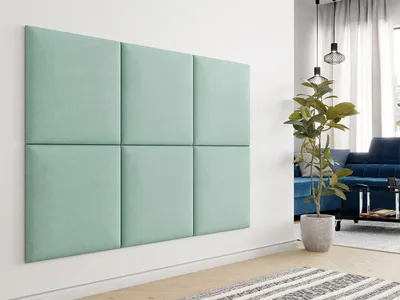 Obrázek produktu pro Čalouněný panel 60x60 PAG - tyrkysový