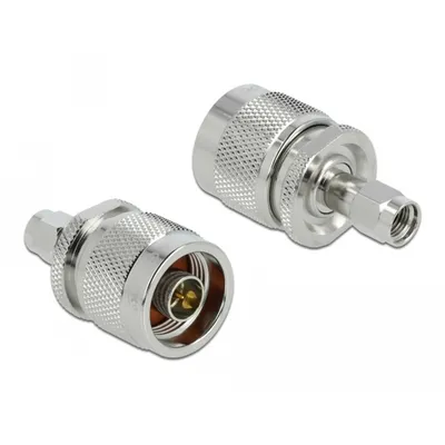 Produktbild von DeLOCK Adapter N Stecker zu RP-SMA Stecker, RP-SMA, RP-SMA, Männlich, Männlich, Gold, 50 Ohm
