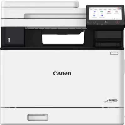 A front view of a Canon i-SENSYS MF 754 Cdw printer.