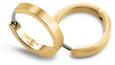 Produktbild von Boccia Damen Creolen 0577-08 Titan goldplattiert
