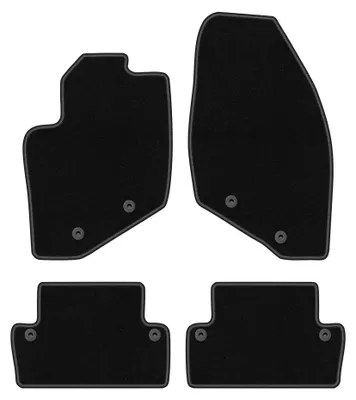Zdjęcie produktu dla Dywaniki samochodowe welurowe BASIC do: Volvo S60 I (2000-2009, liftback) czarne, z mocowaniami