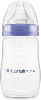Immagine prodotto di Lansinoh Naturalwave biberon 240ml e tettarella M 1 pz