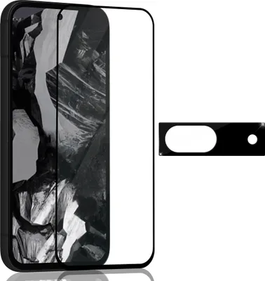 Produktbild von 1-Pack Google Pixel 8A Displayschutzfolie & 1-Pack Kameraschutz - Gehärtetes Glas 9H - Super Qualität 3D